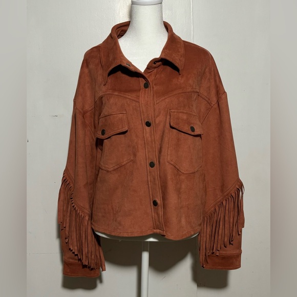 Altar'd State Jackets & Blazers - Altar’d State Orange Jacket Size L